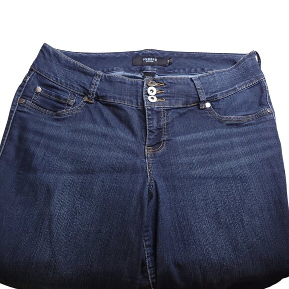 Torrid Womens Skinny Jeans 14 Dark Wash Mid Rise Stretch Imperfect - Picture 6 of 8